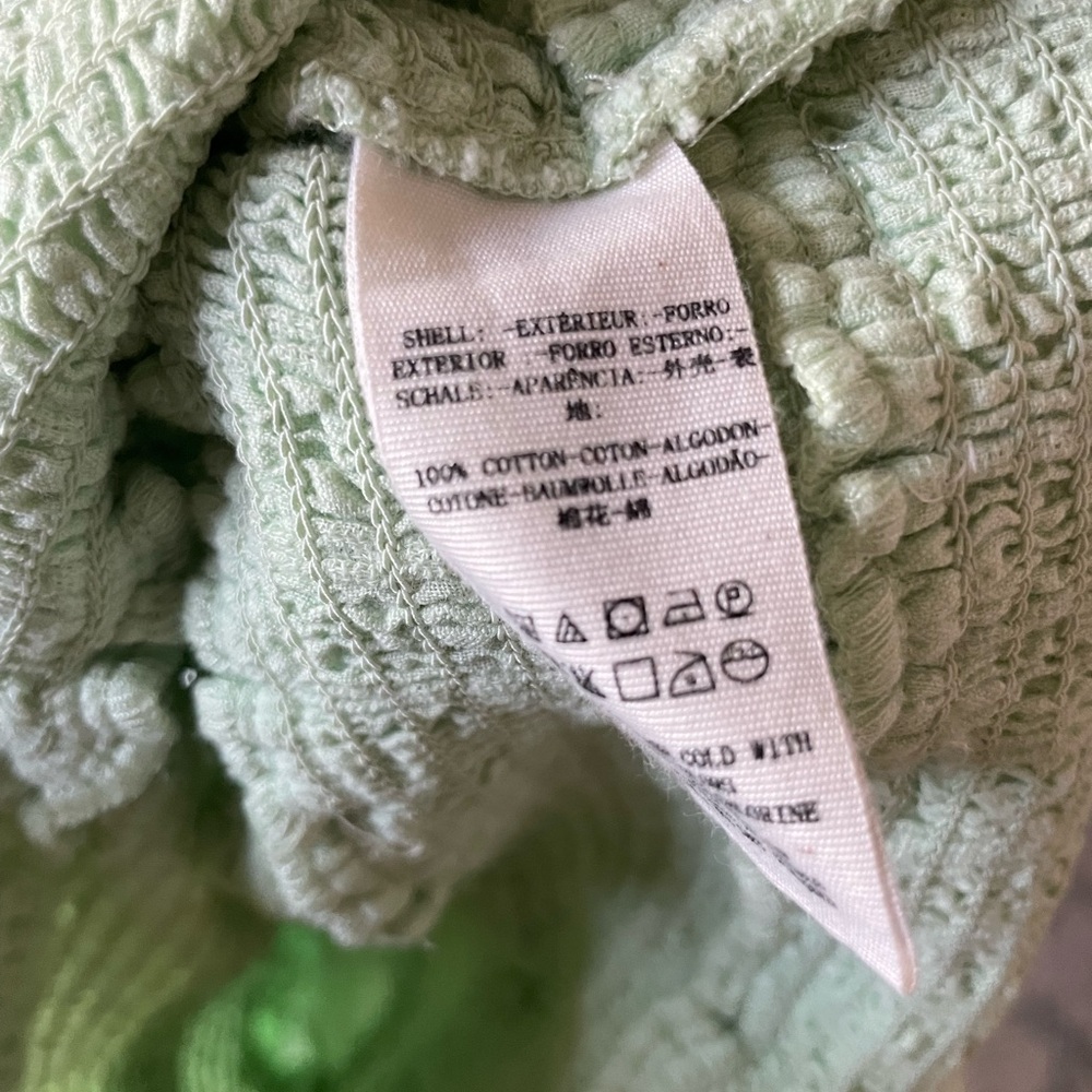 Free People Lolita Peasant Top in Seafoam Green - Picture 7 of 8